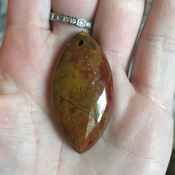 Anethyst Jasper Agate Lapis Gem Pendant Lot - Picture 5 of 12